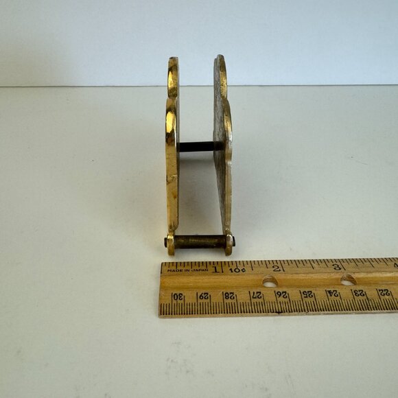 Vtg Jerusalem Souvenir Last Supper Religious Napkin Letter Holder Enamel Brass - Picture 6 of 16